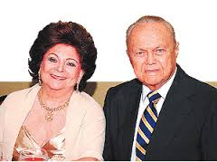 Alacid e a esposa, dona Marilda Nunes