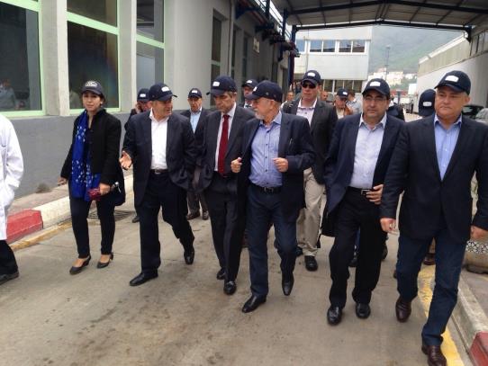 Simão Jatene visitou as instalações do Complexo Agroindustrial da Cevital, em Bejaia, acompanhado do presidente da companhia, Isaad Rebrab (Foto Agência Pará)