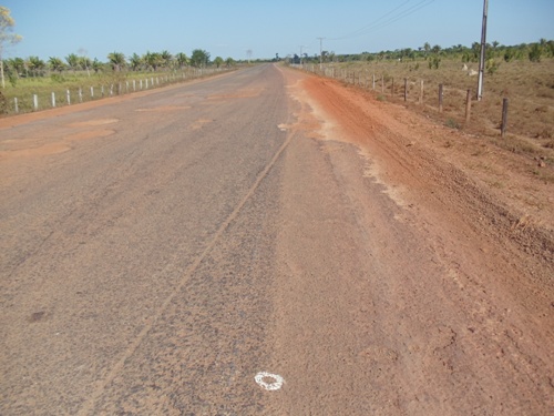 Entre Marabá e o rio Araguaia, a Transamazônica.....