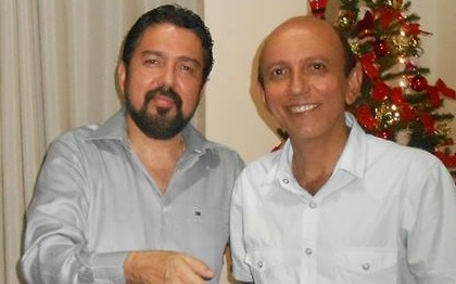 Franderlan Almeida Gaby e o irmão José G. Junior, ambos diretores da Santa Cruz.