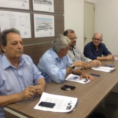 Gilberto, Ítalo, João Salame e  Nilton Hang, executivo da Havan