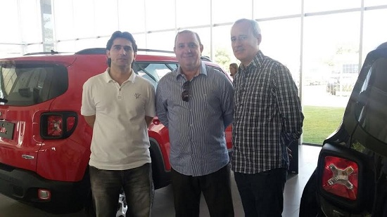 Alexandre Zucatelli, diretor do GZ, ao lado de  Júnior Coelho (SBT-Imperatriz) e  Jairo Almeida dos Santos (Presidente Associação Comercial e Industrial de Imperatriz)