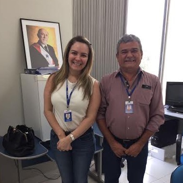 Presidente da Jucepa, Cilene Sabino de Oliveira, recebida pelo Coordenador Regional Gilson Félix.