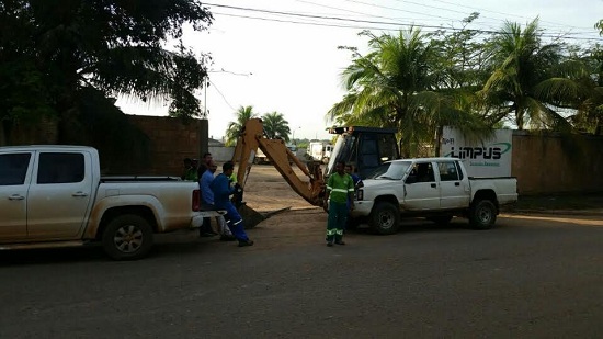 Portão principal da Limpus interditado: calote revolta pequena empresa de Marabá