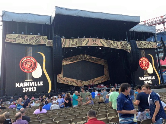 Estádio onde ocorreu o show dos Stones, em  Nashville.(foto José Alencar)