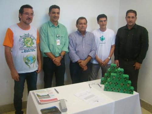 Secretário de Meio Ambiente de Marabá, Carlos Brito; representante da Salobo Metais; Jorge Bichara, André Vieira, do ICMbio;