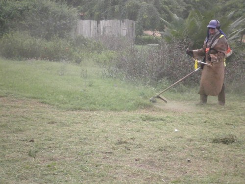 Gari realiza serviço de roço em vias da Vila Cupu