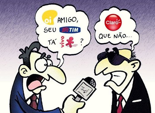 Piada do dia: Oi, Tim, Vivo e Claro